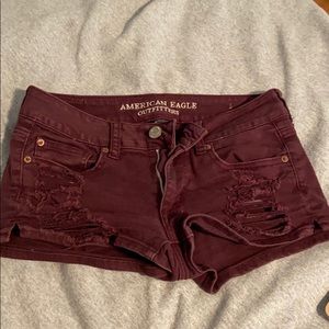 Maroon shorts